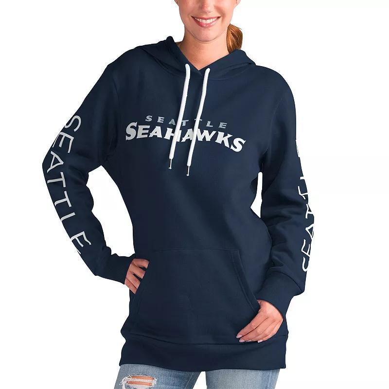 Womens G-iii 4Her by Carl Banks College Navy Seattle Seahawks Extra Inning Pullover Hoodie Product Image