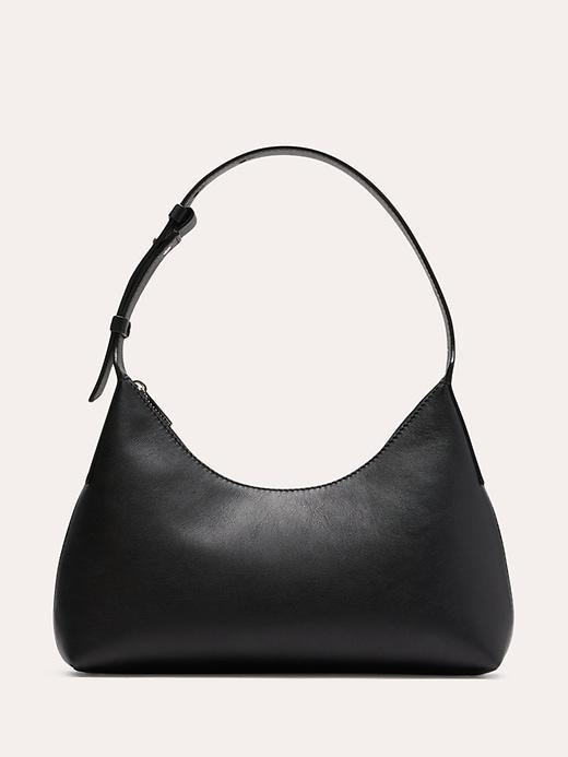 Leather Crescent Shoulder Bag Product Image