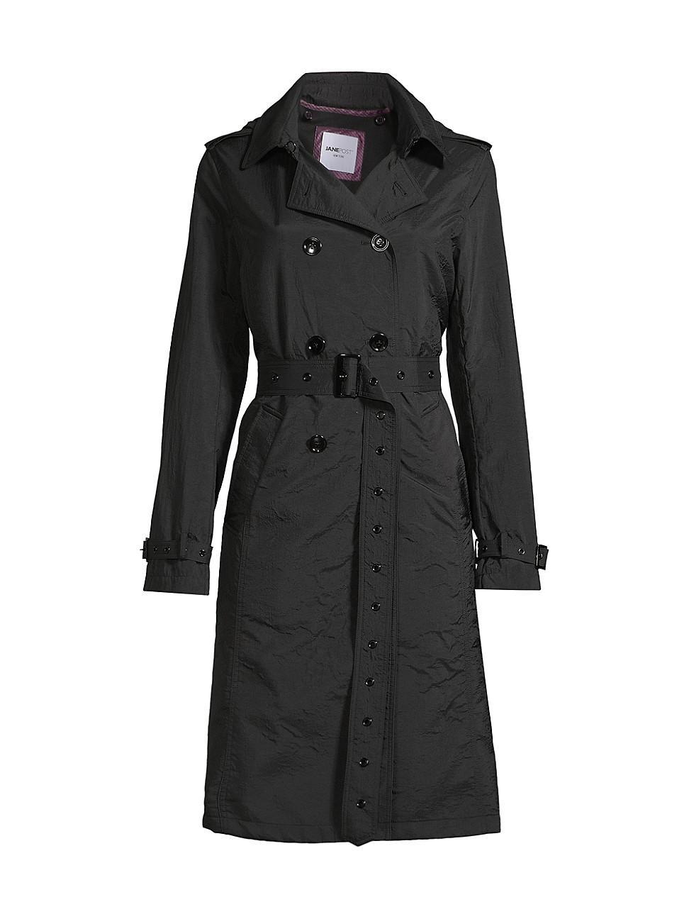 Womens Double-Breasted Trench Coat Product Image