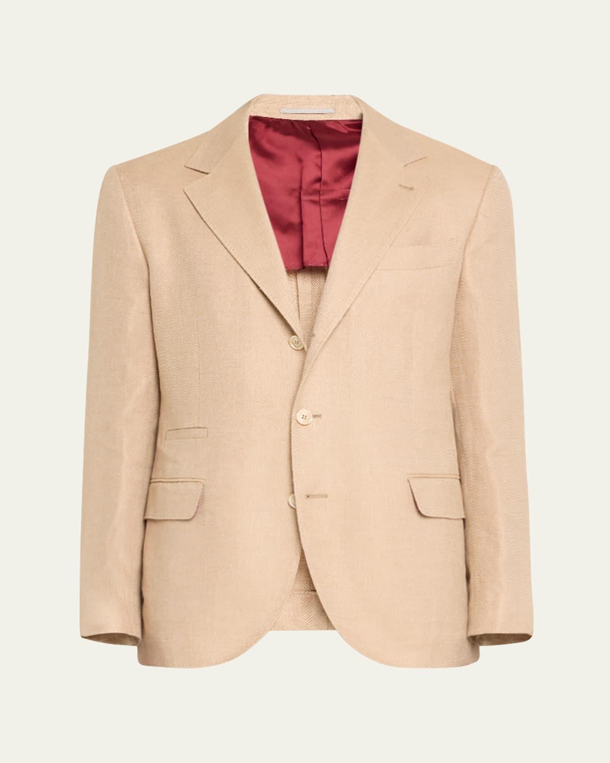 Mens Linen, Wool and Silk Suit Product Image