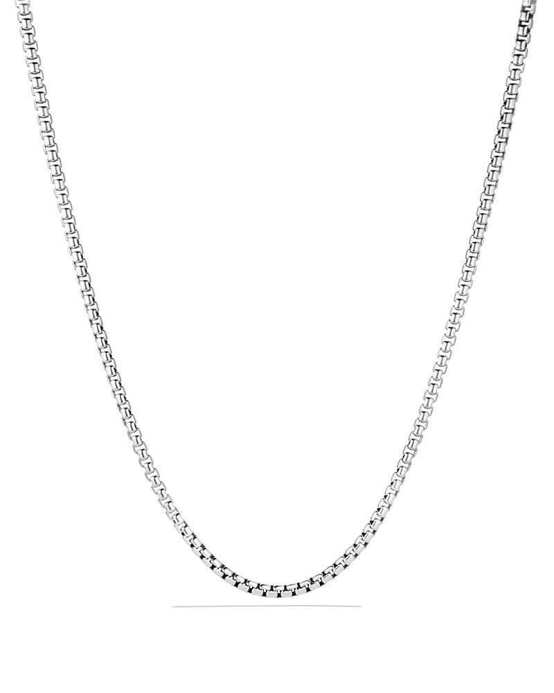 Mens Box Chain Necklace In Sterling Silver, 5.2mm Product Image