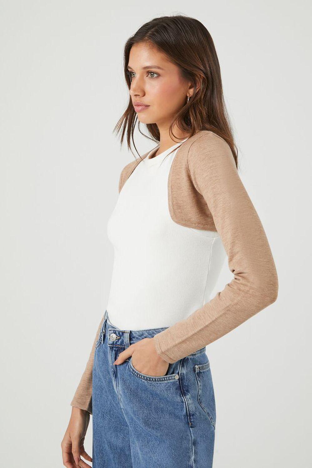 Heathered Knit Shrug Sweater | Forever 21 Product Image