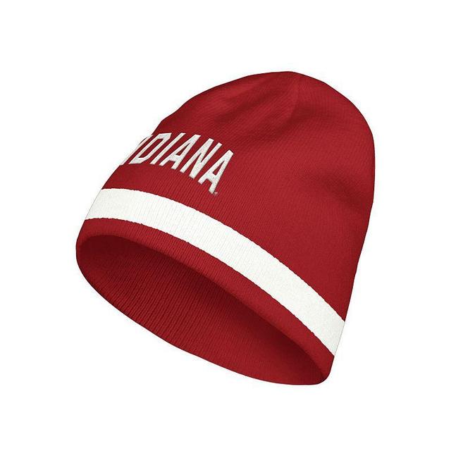 Mens adidas Crimson Indiana Hoosiers Wordmark Knit Hat, Red Product Image