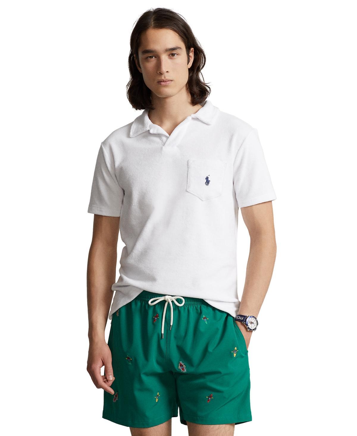 Polo Ralph Lauren Mens Cotton-Blend Terry Polo Shirt Product Image