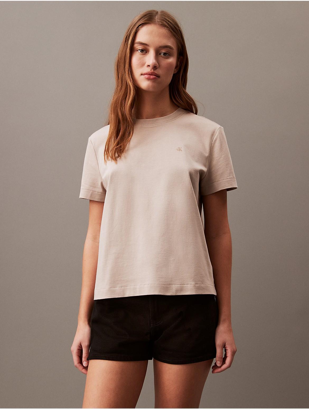 Calvin Klein Womens Archive Logo T-Shirt - Ivory - S Product Image