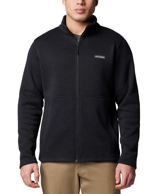 Columbia Mens Alto Pass Textured Knit Zip-Front Jacket Product Image