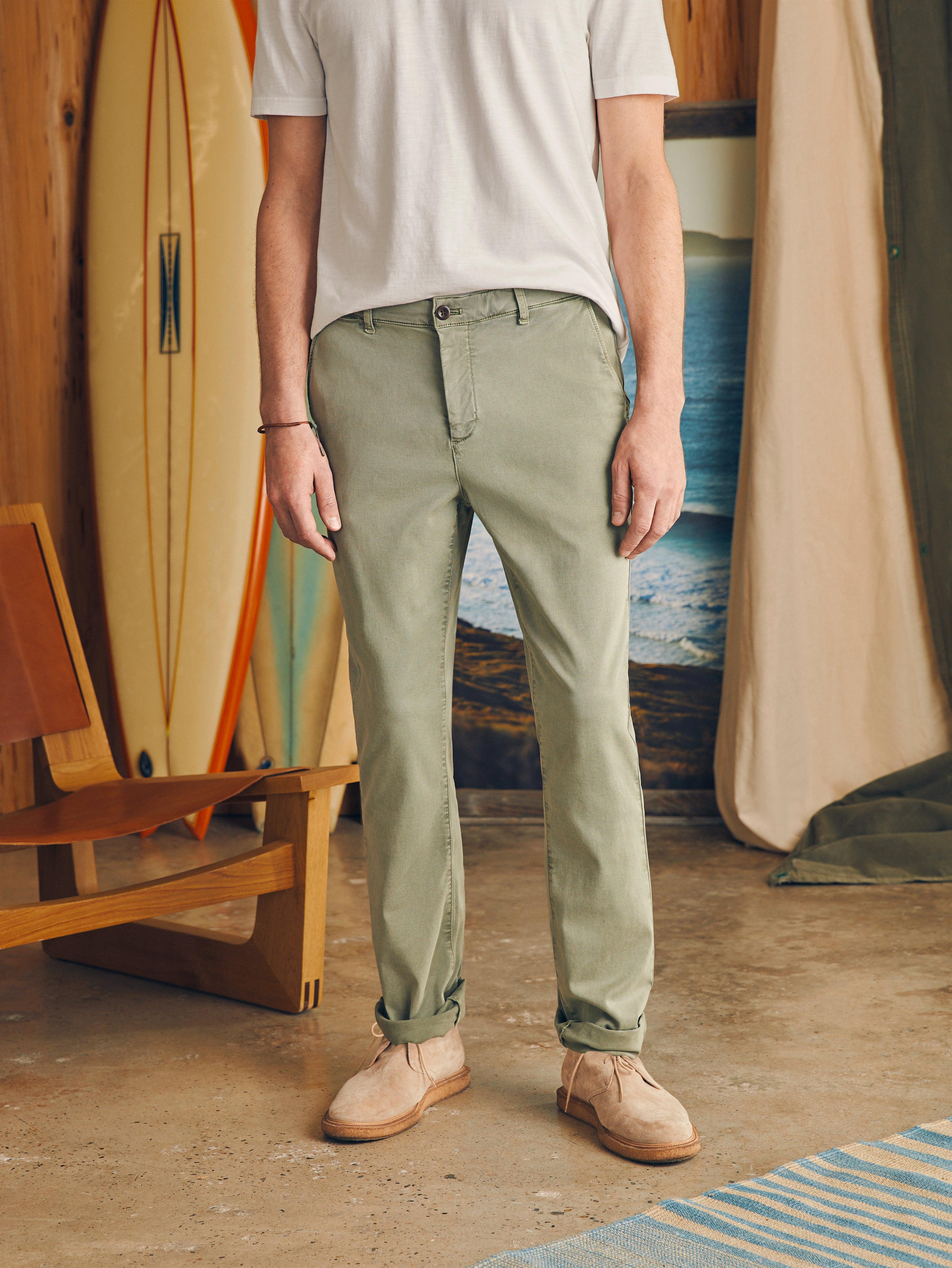 Coastline Stretch Chino (34" Inseam) - Mountain Olive Male Product Image