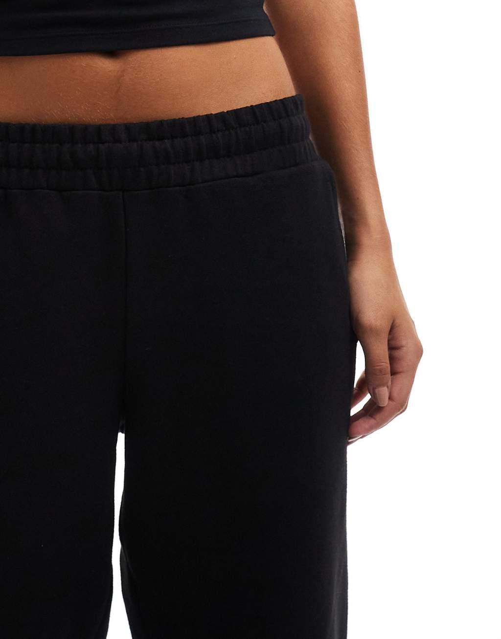 COLLUSION straight leg sweatpants in black Product Image