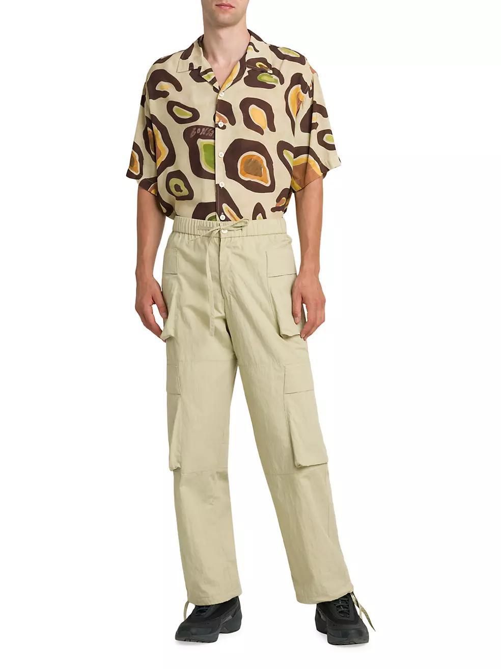 Cotton-Blend Cargo Pants Product Image