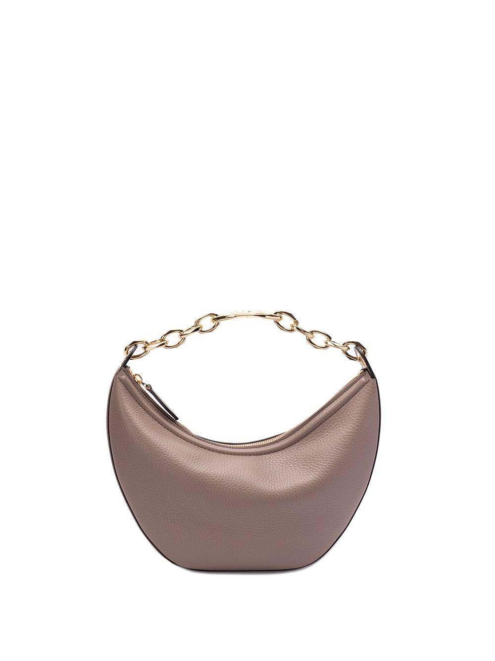 VALENTINO GARAVANI Medium Hobo Vlogo Moon Bag In Clay Product Image