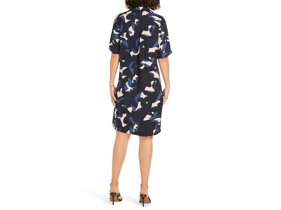 NIC+ZOE Abstract Billow Dress (Indigo Multi) Women's Dress Product Image