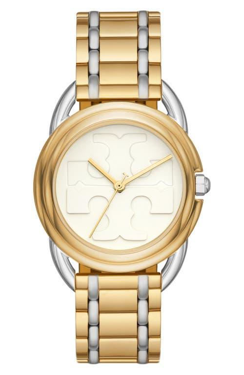 Tory Burch Womens The Miller Two-Tone Stainless Steel Bracelet Watch 32mm Product Image