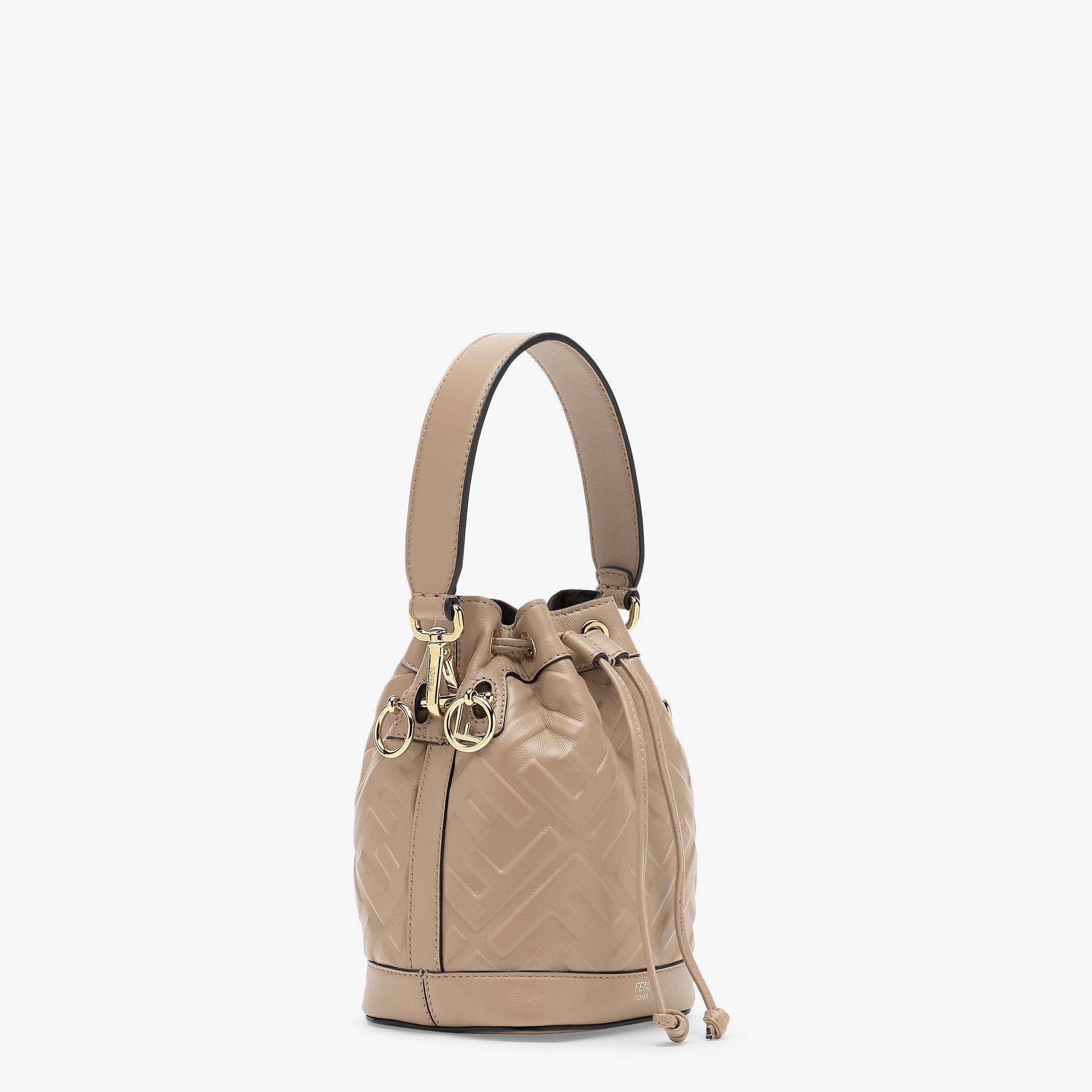 Mon TresorBeige leather mini-bag Product Image