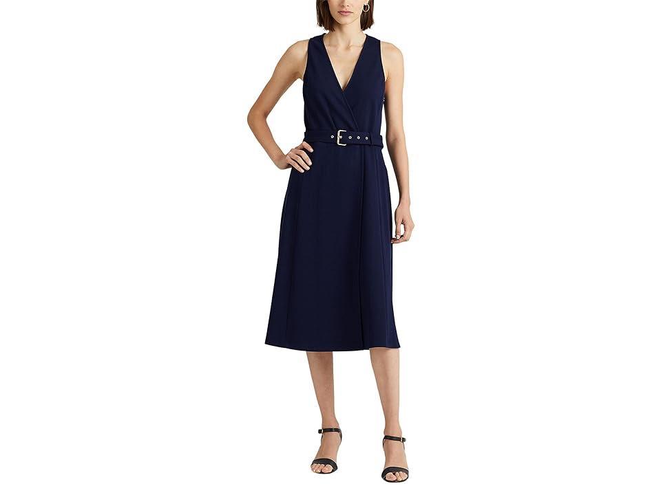 LAUREN Ralph Lauren Belted Herringbone Jacquard Dress (French ) Women's Dress product image