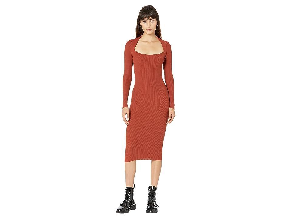 AllSaints Rea Dress (Garnet Red) Women's Dress Product Image