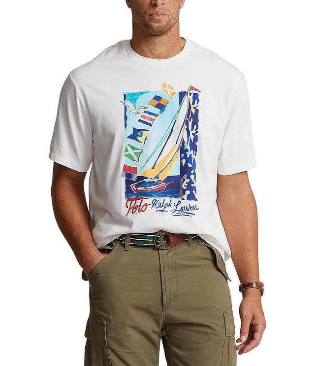 Polo Ralph Lauren Big & Tall Classic Fit Sailboat Jersey Short Sleeve T-Shirt Product Image