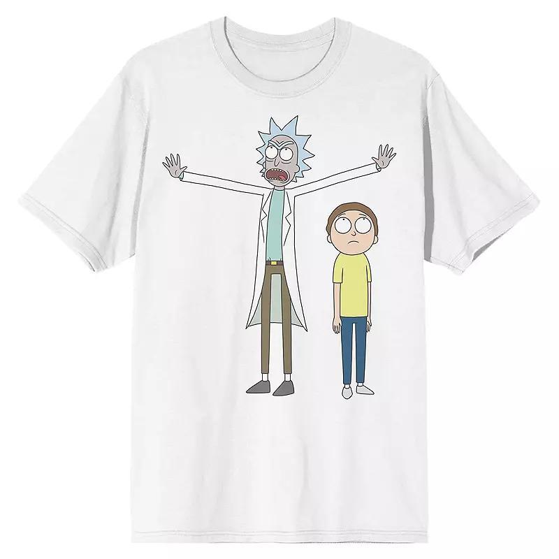 Mens Rick & Morty Front & Back Short Sleeve Graphic T-Shirt Product Image