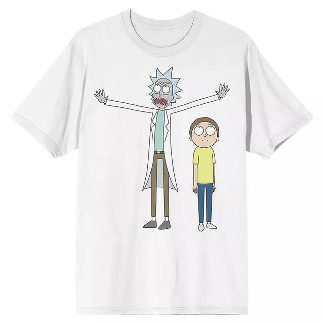 Mens Rick & Morty Front & Back Short Sleeve Graphic T-Shirt Product Image