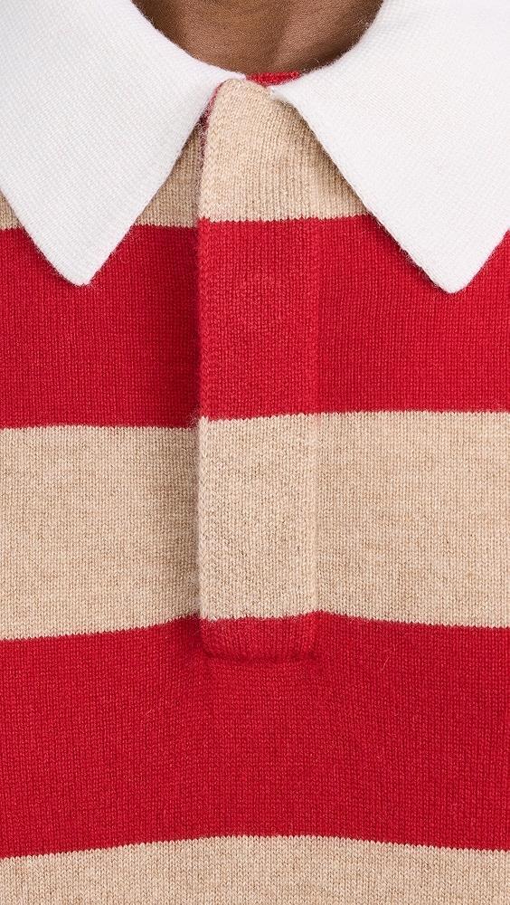 Guest in Residence Striped Rugby Cashmere Sweater | Shopbop Product Image