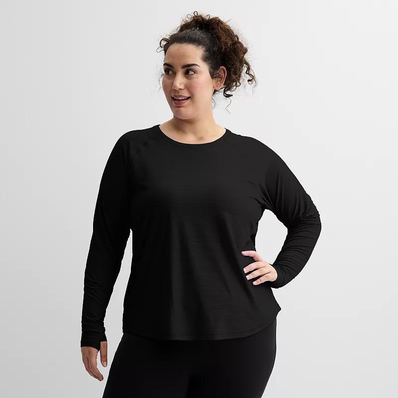 Plus Size Tek Gear Mesh Long Sleeve T-Shirt, Womens product image