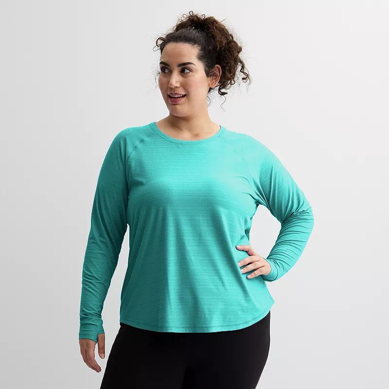 Plus Size Tek Gear Mesh Long Sleeve T-Shirt, Womens Product Image