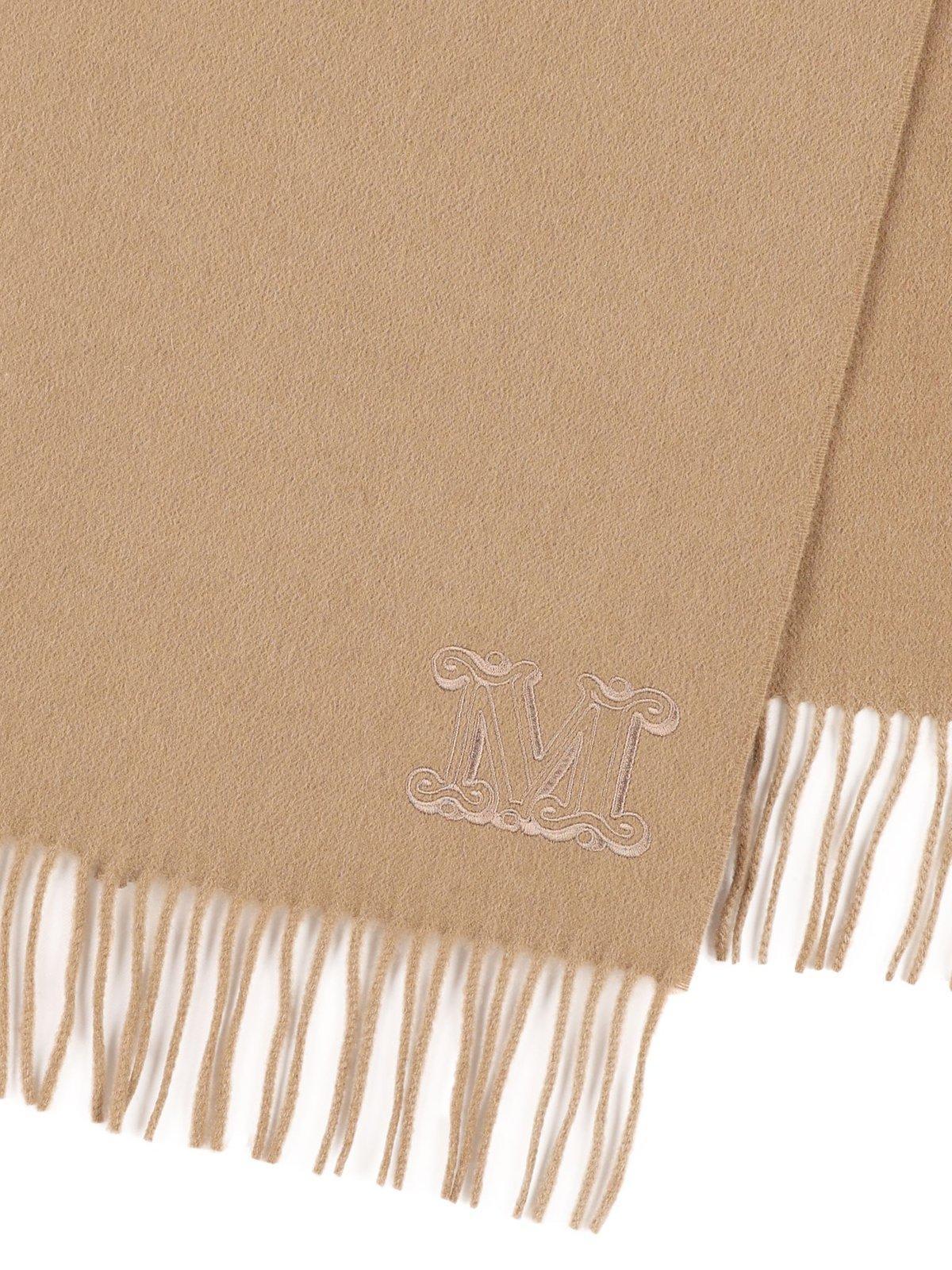 MAX MARA Wsdalia Fringed Scarf In Brown Product Image