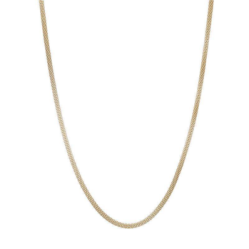 Giorgio di Vicenza Sterling Silver Popcorn Chain Necklace, Womens Gold Tone Product Image