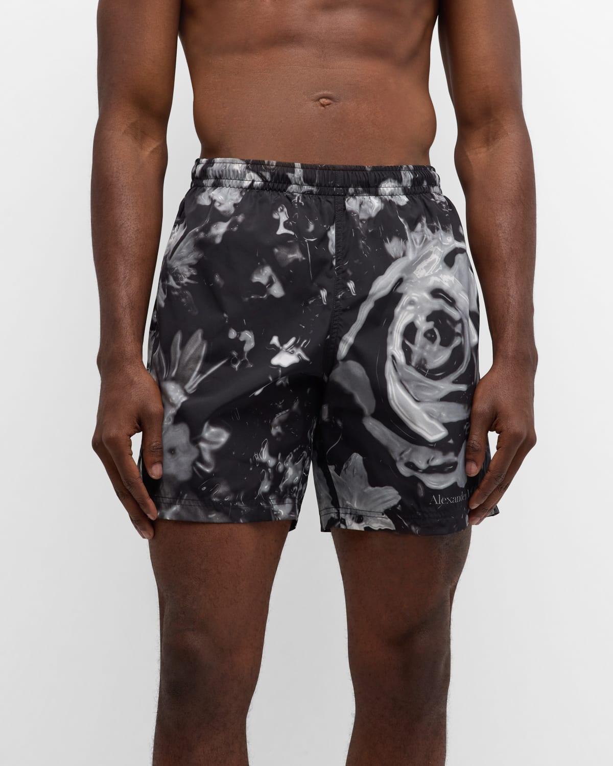 Mens Wax Floral Swim Shorts Product Image