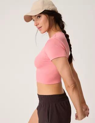 OFFLINE By Aerie Sidewalk Seamless Cropped T-Shirt Product Image