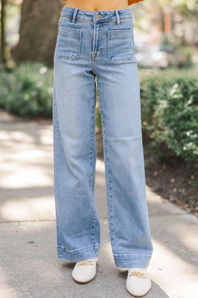 Hidden Jeans: Up Next Medium Wash Wide Leg Jeans Female Product Image