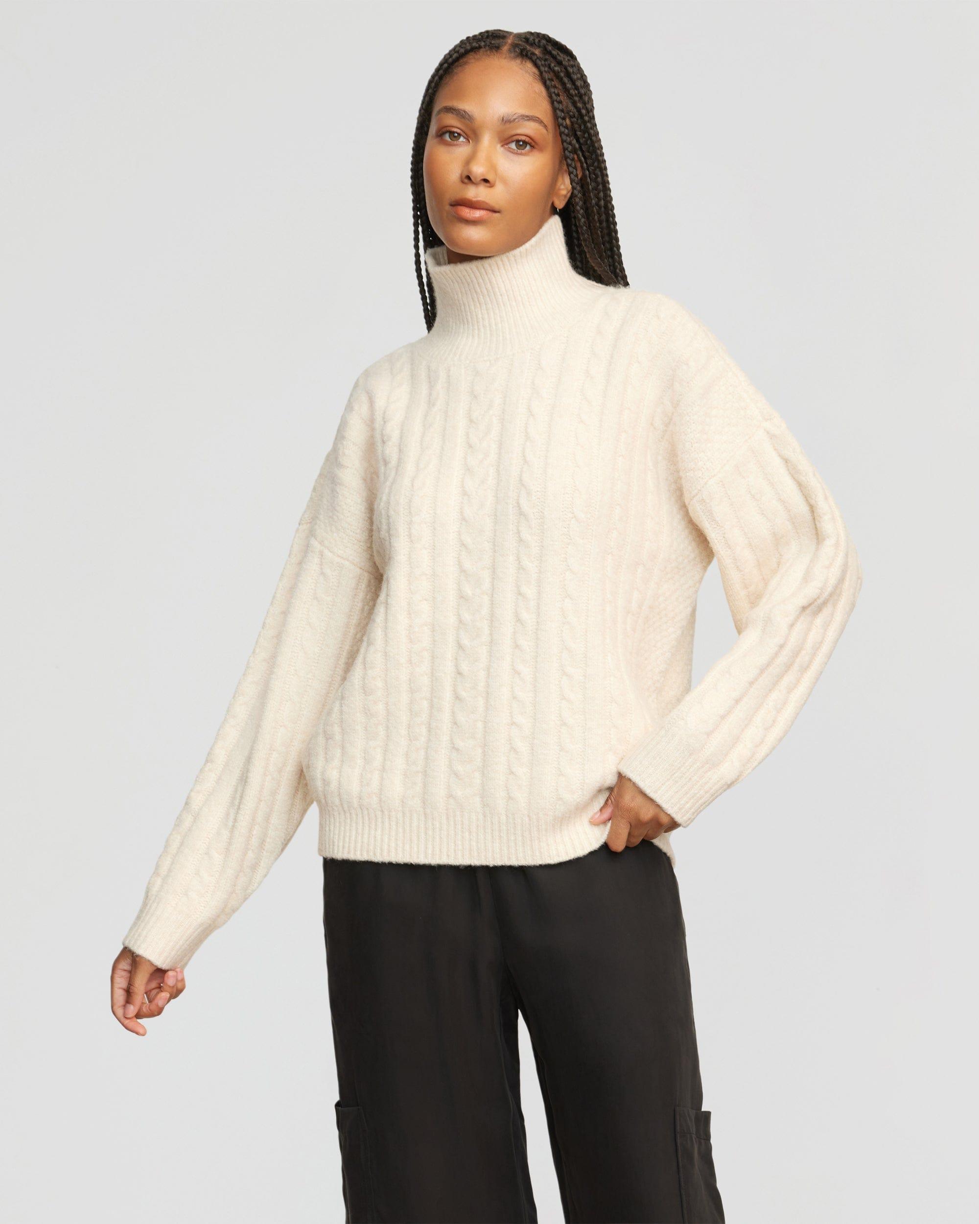 Liam Chunky Cable Knit Sweater Product Image