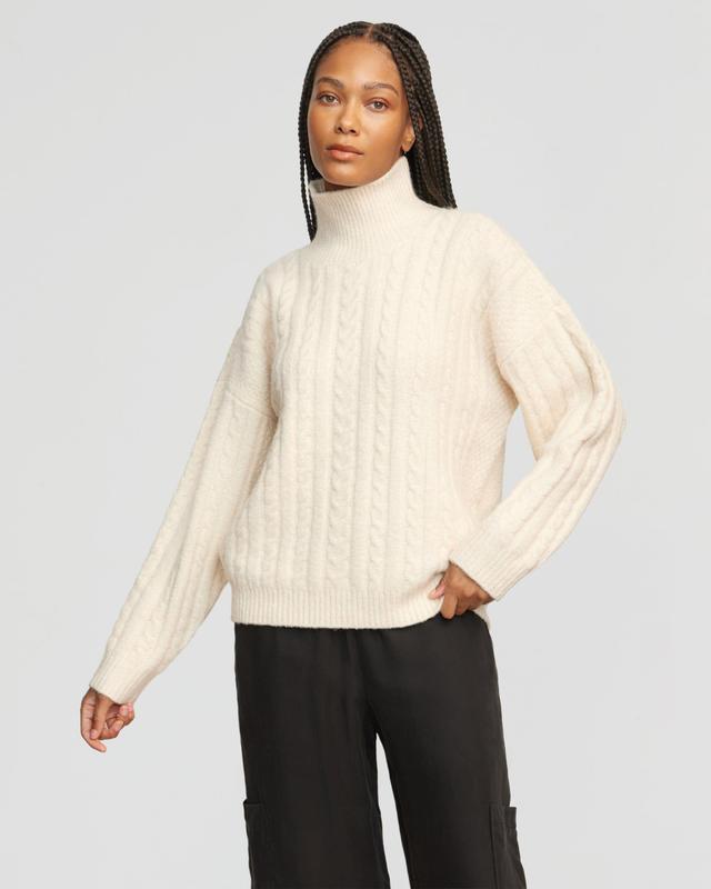 Liam Chunky Cable Knit Sweater Product Image