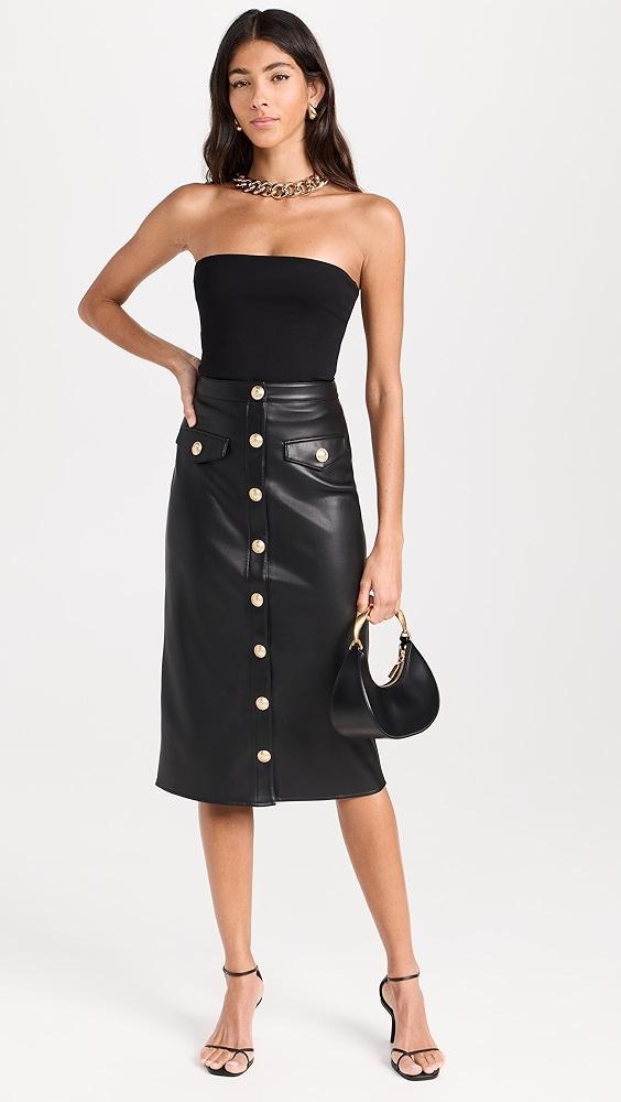 L'AGENCE Milann Midi Skirt | Shopbop Product Image