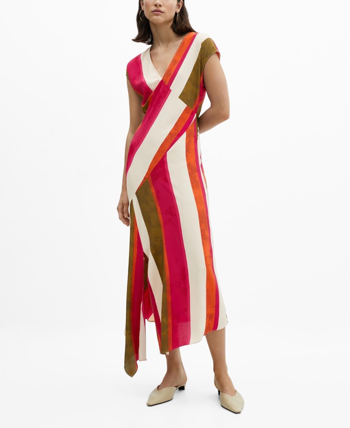 Women's Cut-Out Striped Dress Product Image