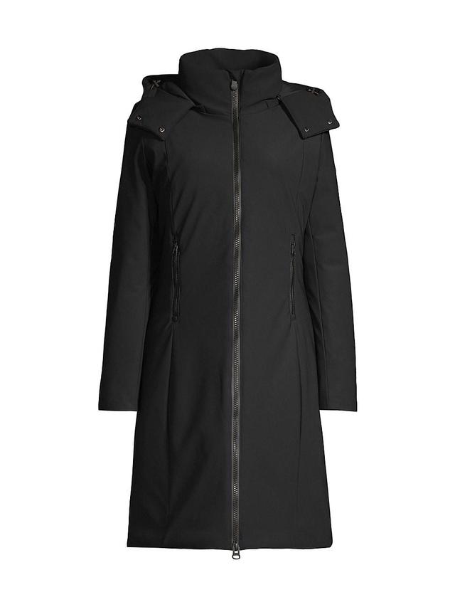 Womens Alkinia Hooded Long Coat Product Image