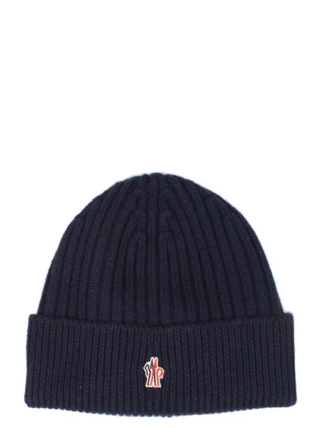 Grenoble Logo Patch Knit Beanie In Black Product Image