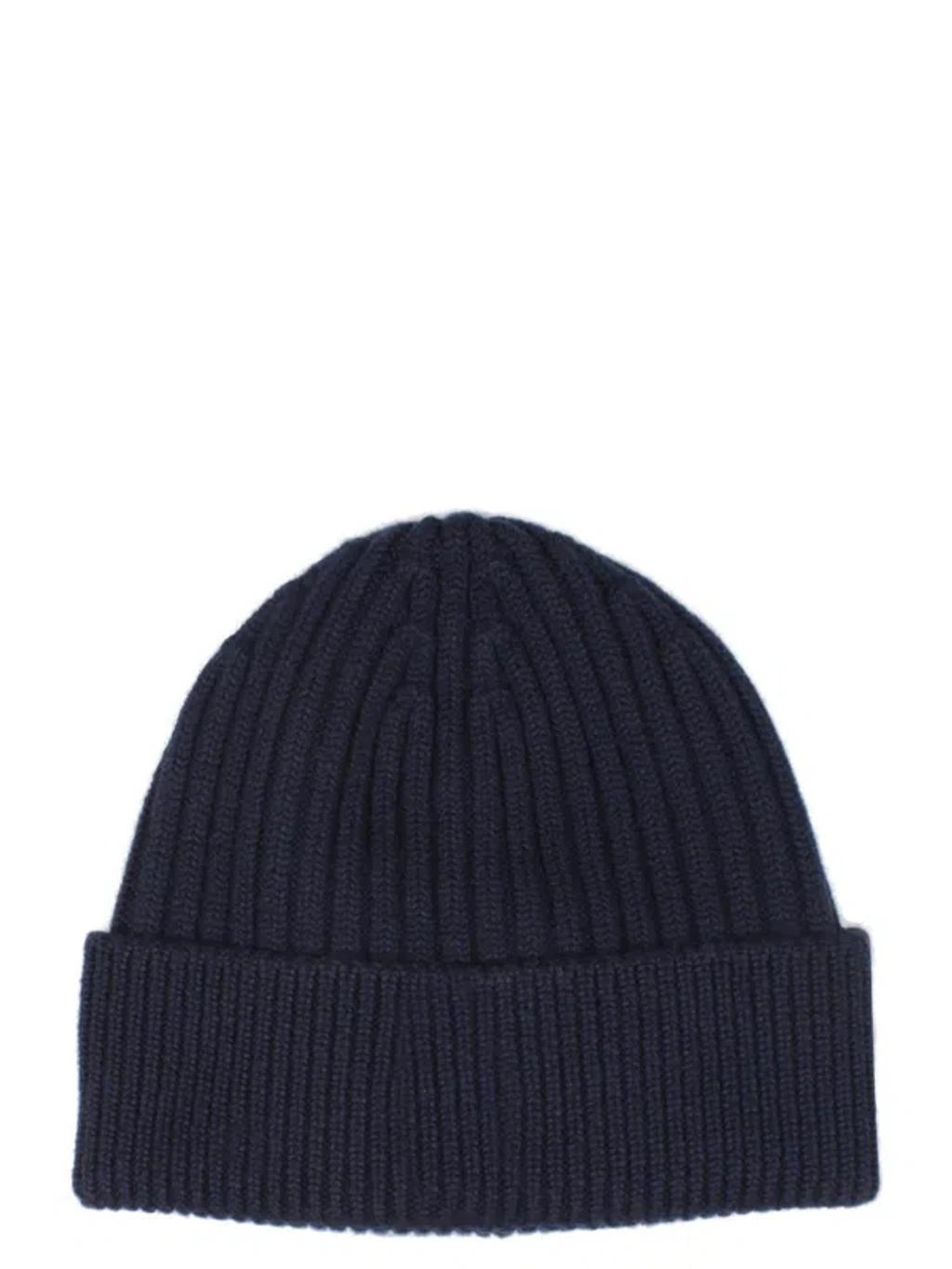 Grenoble Logo Patch Knit Beanie In Black Product Image