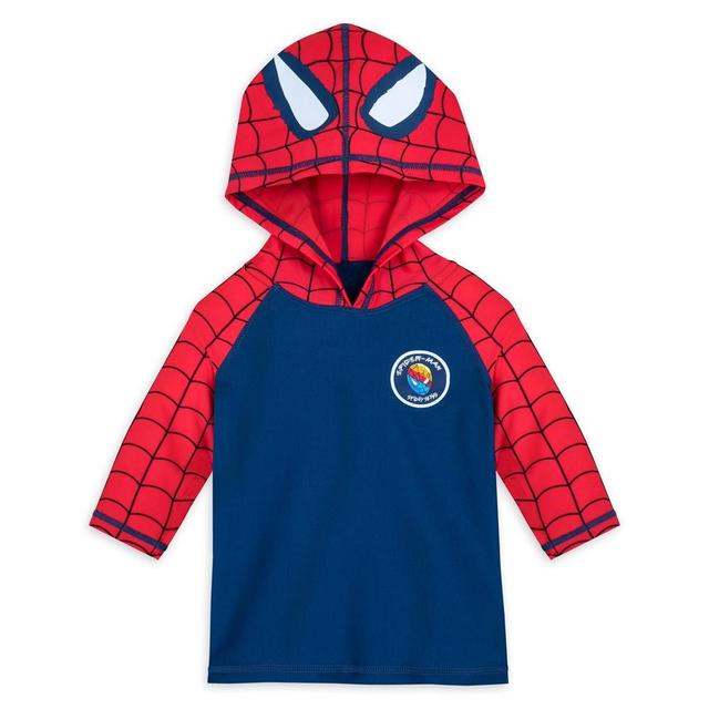 Boys Marvel Spider-Man Rash Guard Top - Red/Navy Blue 2 - Disney Store Product Image