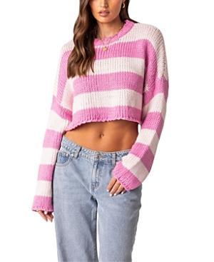 Edikted Ozzy Cropped Knitted Sweater Product Image