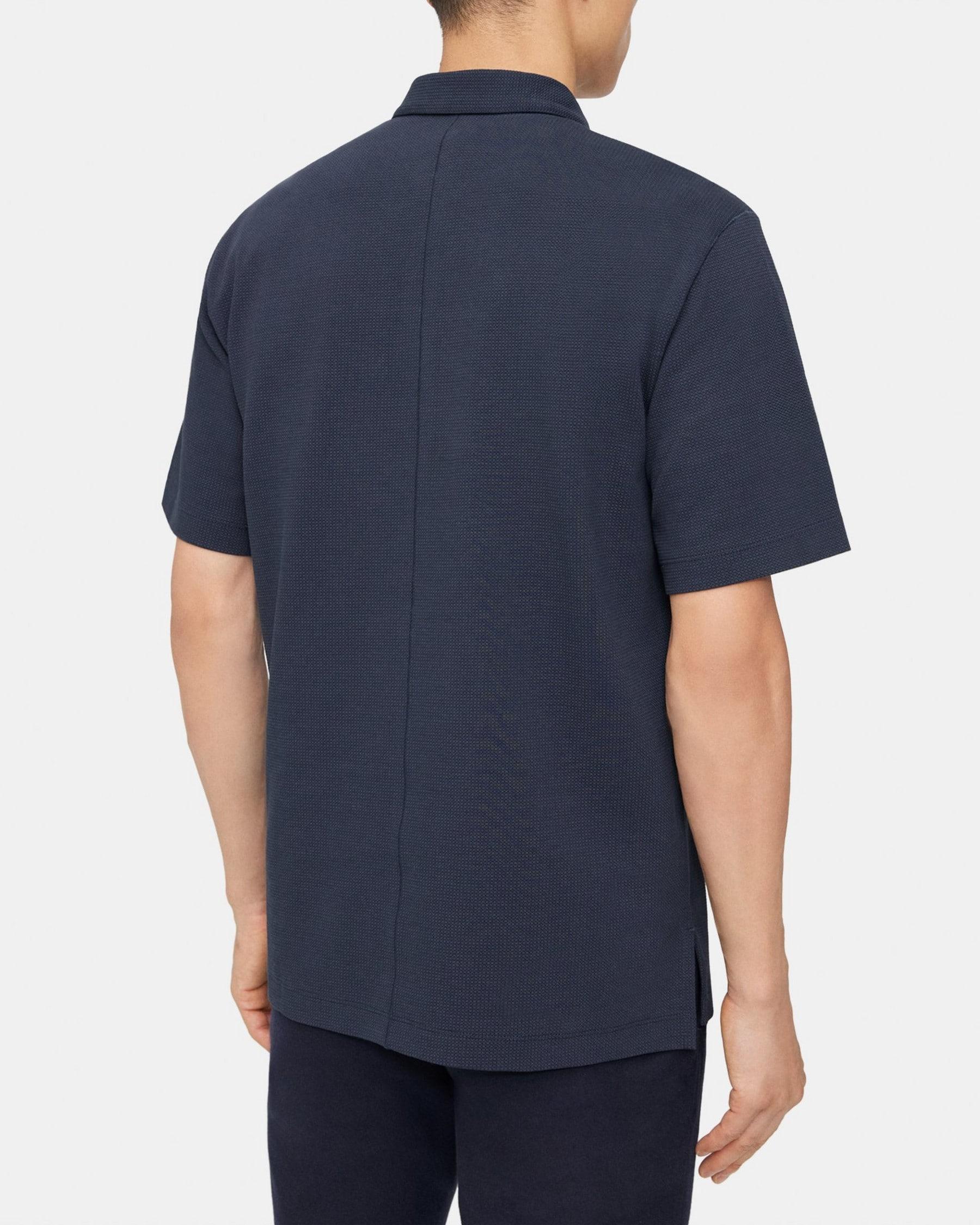 Short-Sleeve Polo in Waffle Knit Product Image