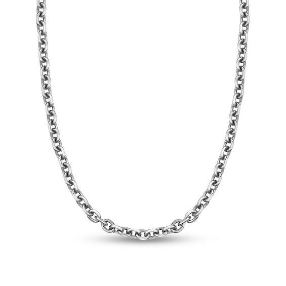 Men's 7.5mm Link Necklace in Stainless Steel - 22" Product Image