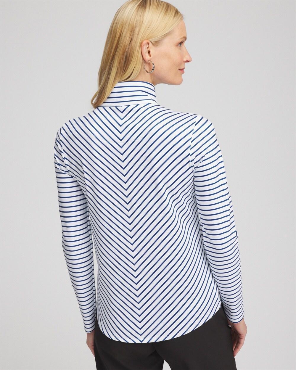 Zenergy® UPF Stripe Long Sleeve Top Product Image