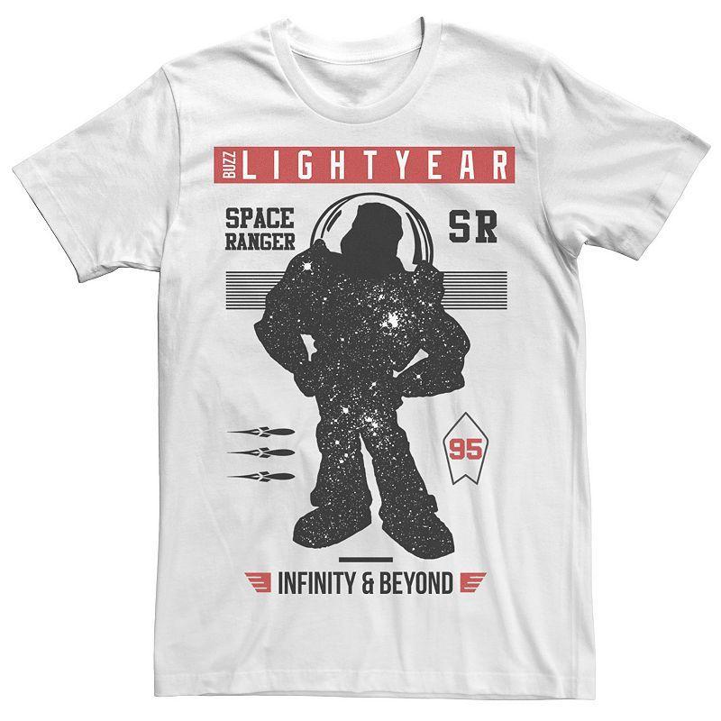 Mens Disney / Pixar Toy Story Buzz Lightyear Space Ranger Silhouette Tee White Product Image