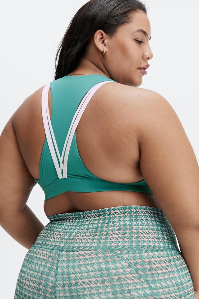 Fabletics Kessler Medium Impact Sports Bra Womens green Size XXS Product Image