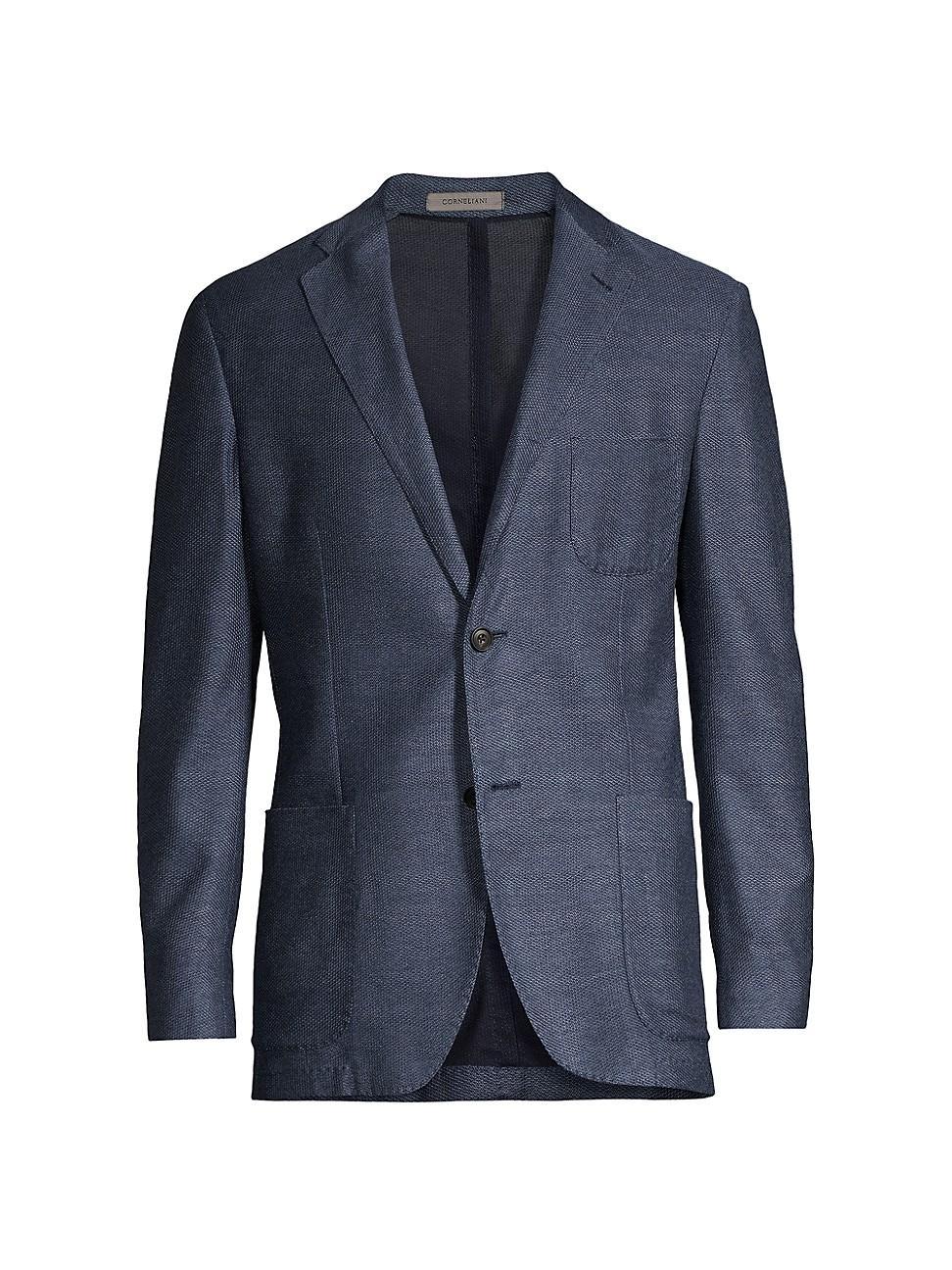 Mens Adaptive Two-Button Cotton Jersey Blazer Product Image