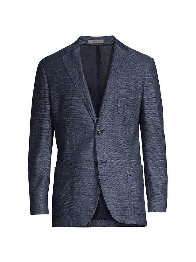 Mens Adaptive Two-Button Cotton Jersey Blazer Product Image