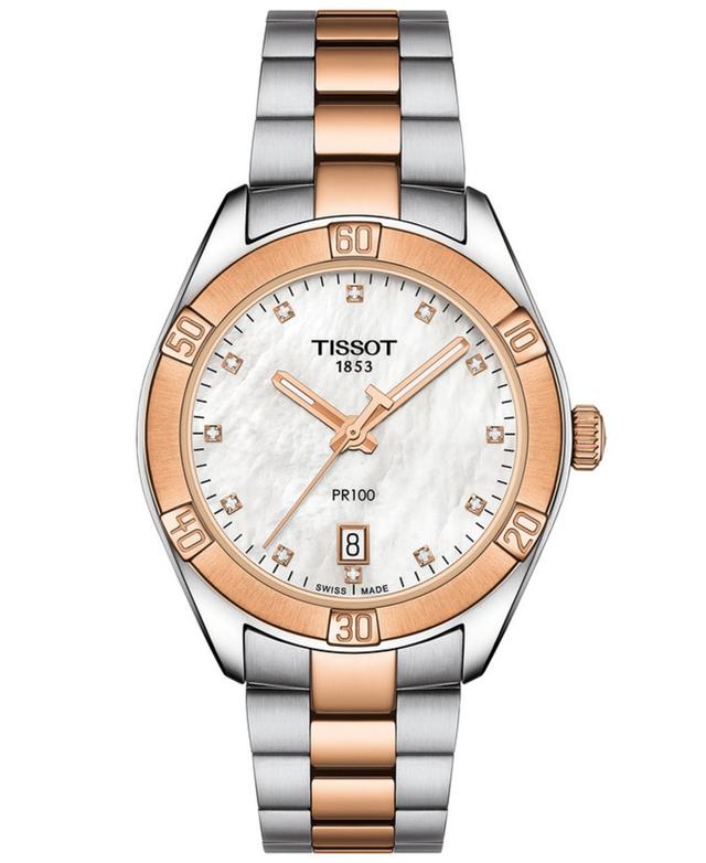 Tissot PR 100 Sport Chic Two-Tone Watch - Two Product Image