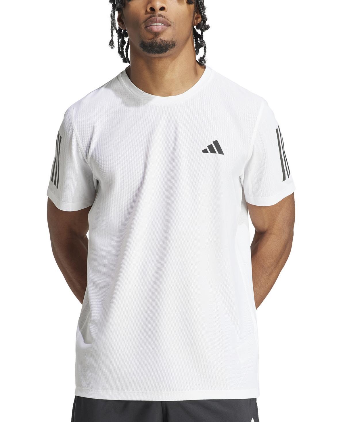 adidas Mens adidas Own The Run Aeroready Running Short Sleeve T-Shirt - Mens Dark Blue Product Image