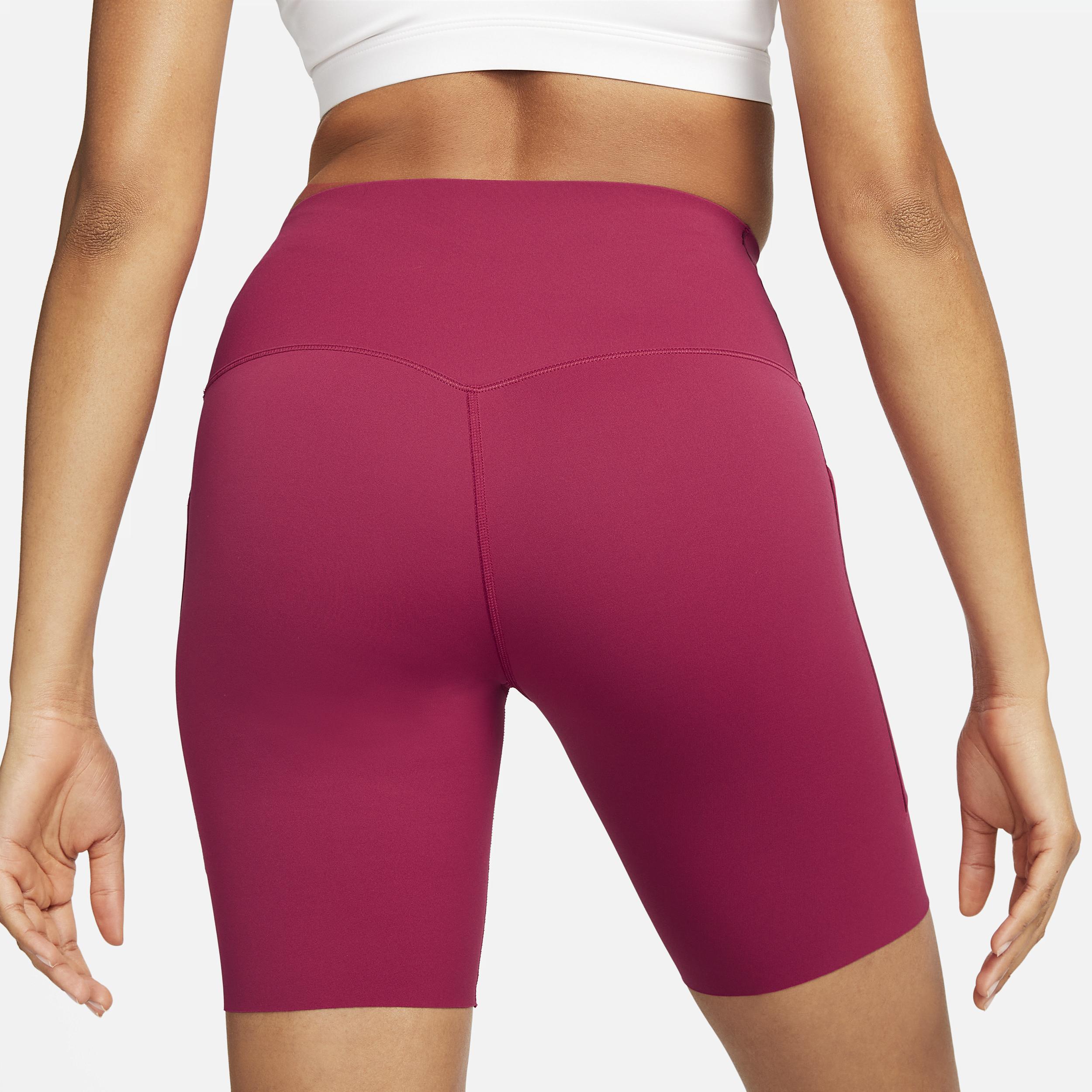 Nike Women's Universa Medium-Support High-Waisted 8" Biker Shorts with Pockets Product Image