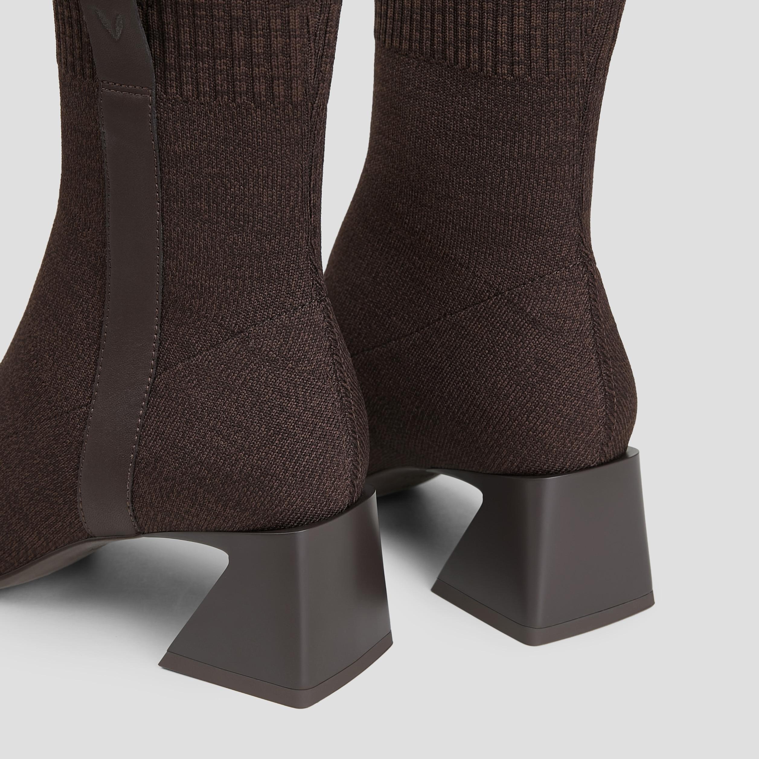 Square-Toe Water-Repellent Heeled Boots (Rafaella) Product Image